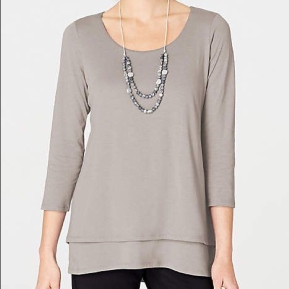 J. Jill pure Jill Elliptical Layered Top XL